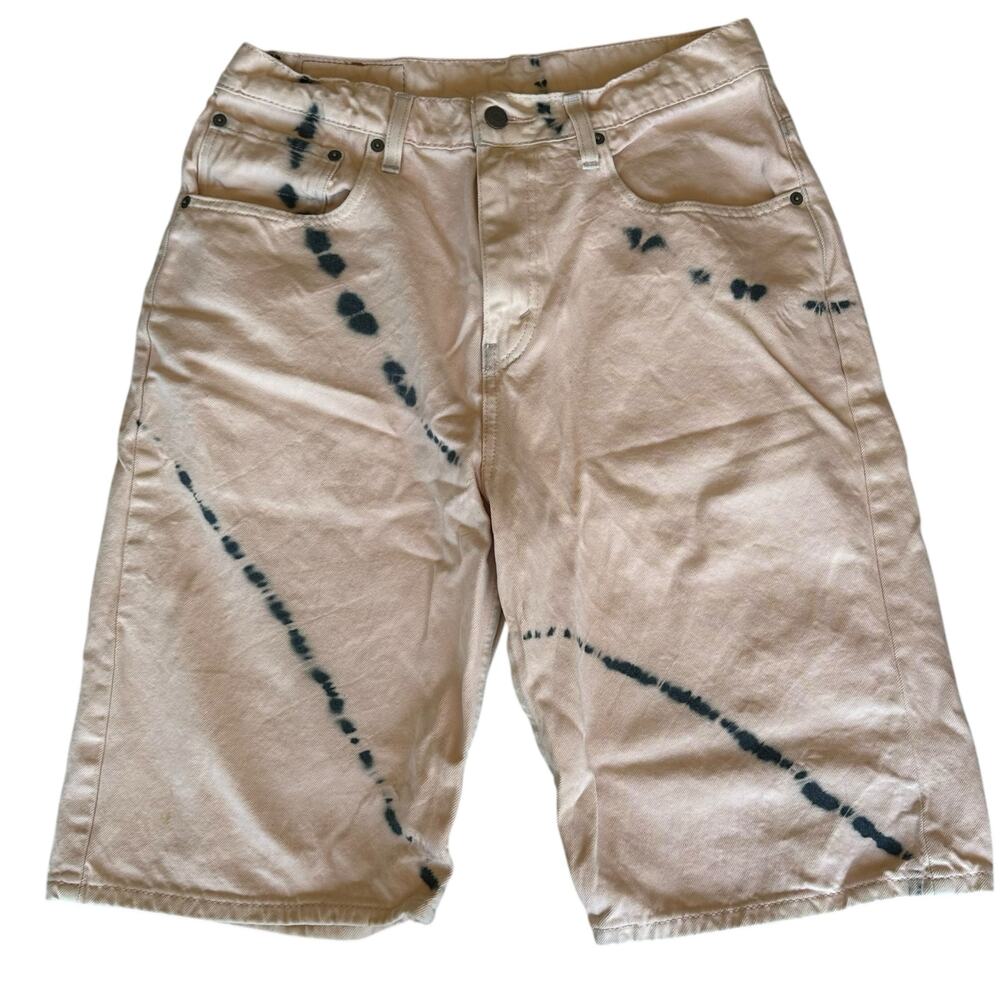 Levis Shorts Men Size 31 Tie Dye Hippie Summer Festival Concert Travel Packable